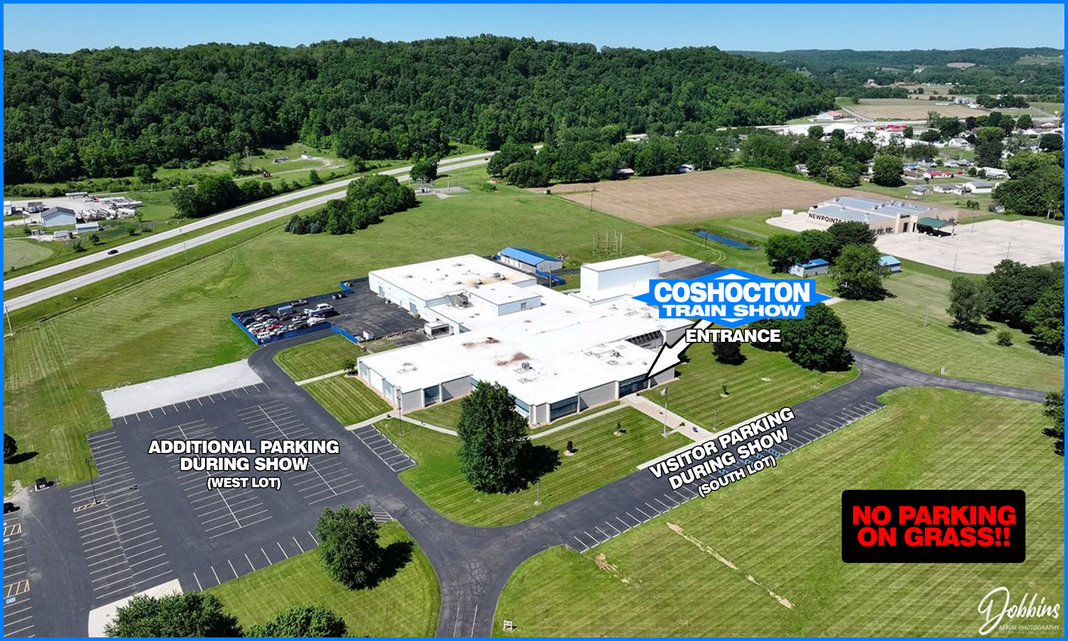 Coshocton Train Show Map Drone
