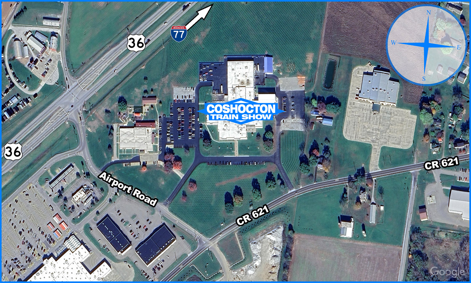 Coshocton Train Show Map1