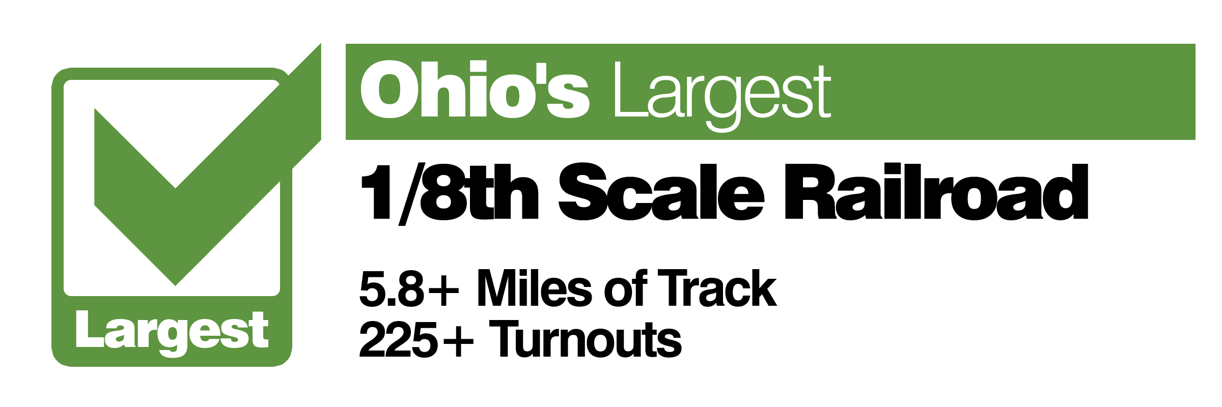 Ohio's Largest 1/8th Scale Layout